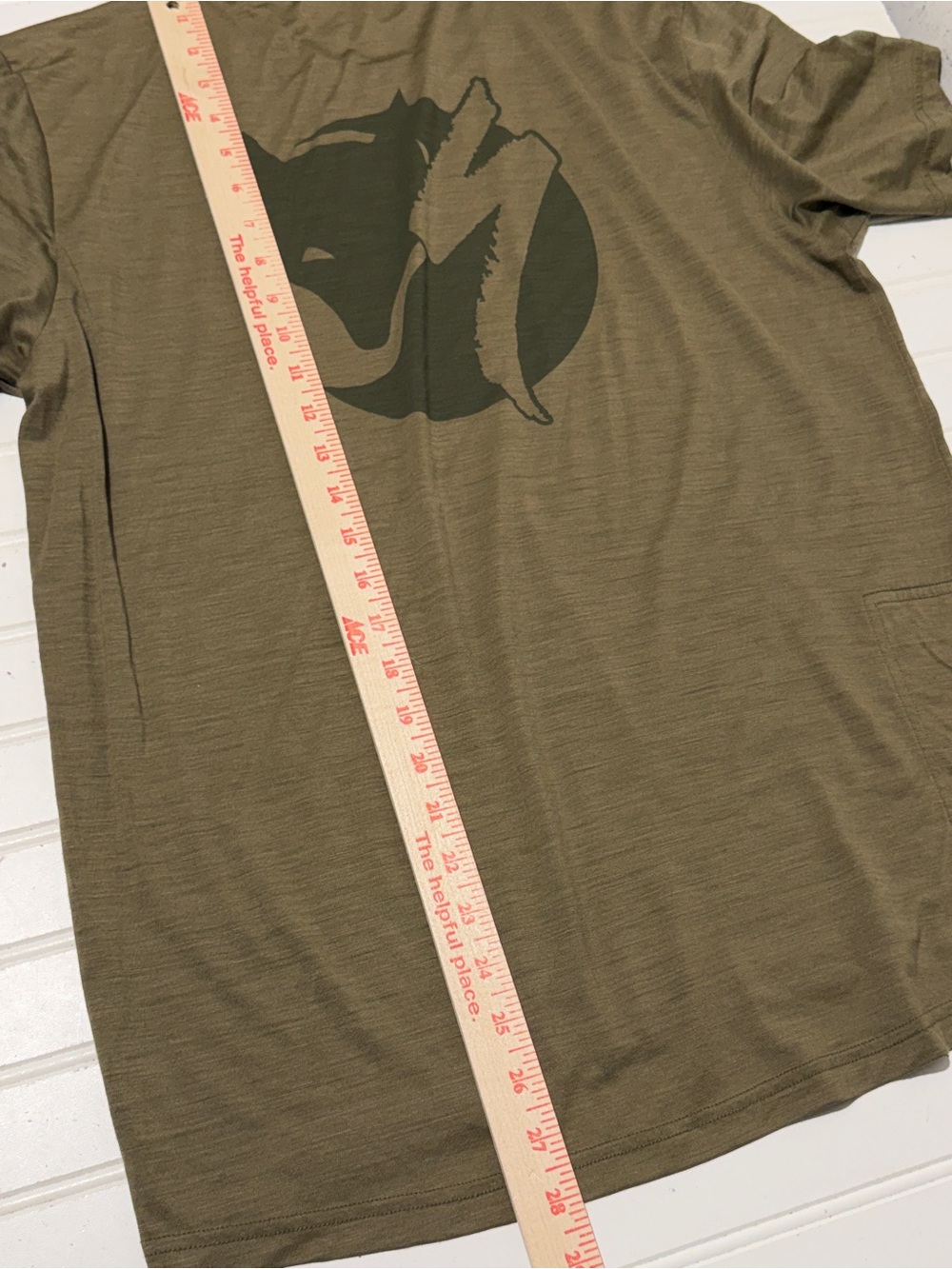 Specialized x Fjällräven Exchange Wool Cycling Tee - Men's Large - Olive Green - Picture 7 of 8